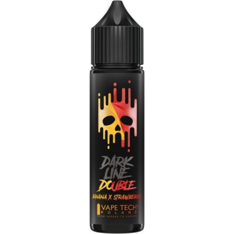 Longfill DARK LINE Double 8/60ml - Banane Fraise | EliqVapoteur