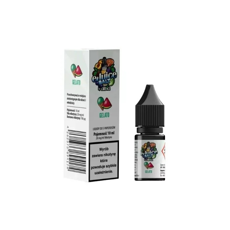 E-liquid EJUICE Salt 20mg 10ml - Gelato | EliqVapoteur