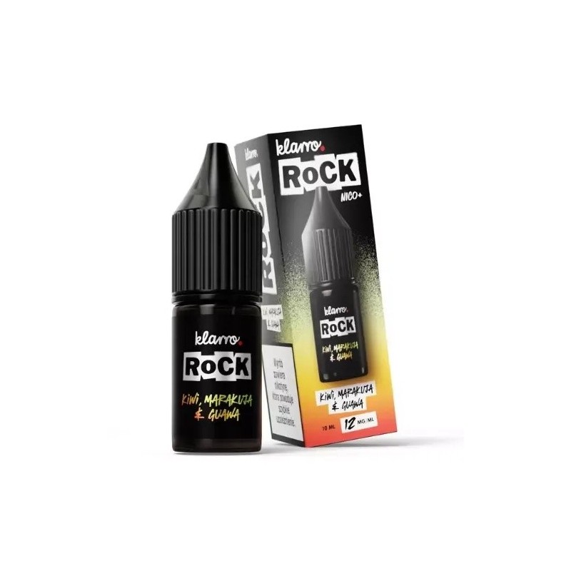 Klarro ROCK E-liquid 10ml - Kiwi, Passion Fruit & Guava 12mg | EliqVapoteur