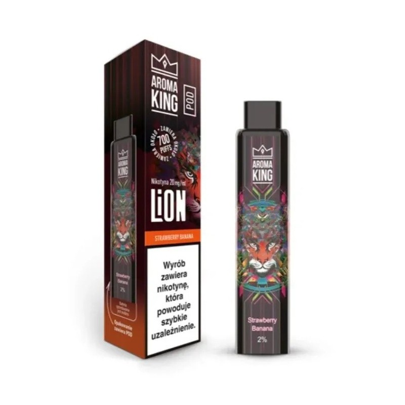 Aroma King Lion Pod Cartridge - Strawberry Banana 2ml | EliqVapoteur