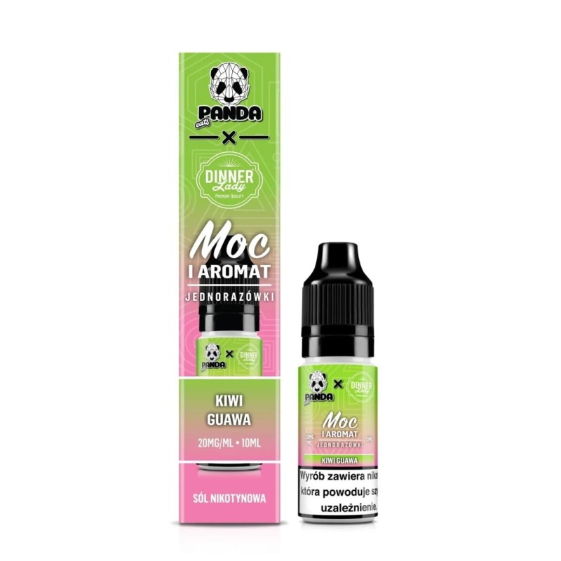 Liquid Panda Eats x Dinner Lady Salt 10ml - Kiwi Guawa - 20mg | Eliq Vapoteur