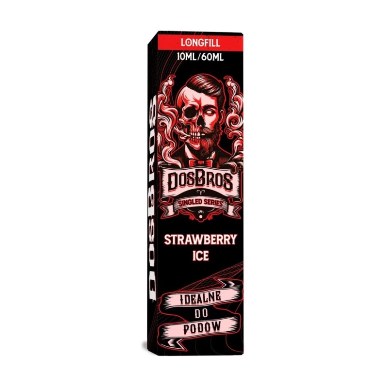 Longfill DosBros Singled Series 10/60ml - Strawberry Ice | EliqVapoteur