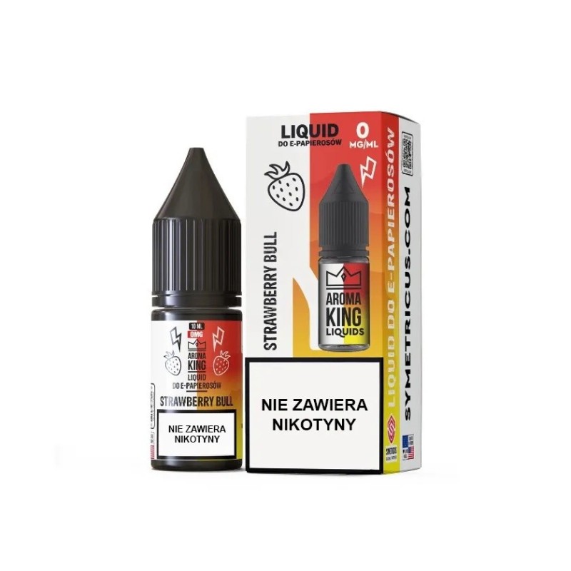 Liquid Aroma King 0mg 10 ml - Strawberry Bull | Eliq Vapoteur
