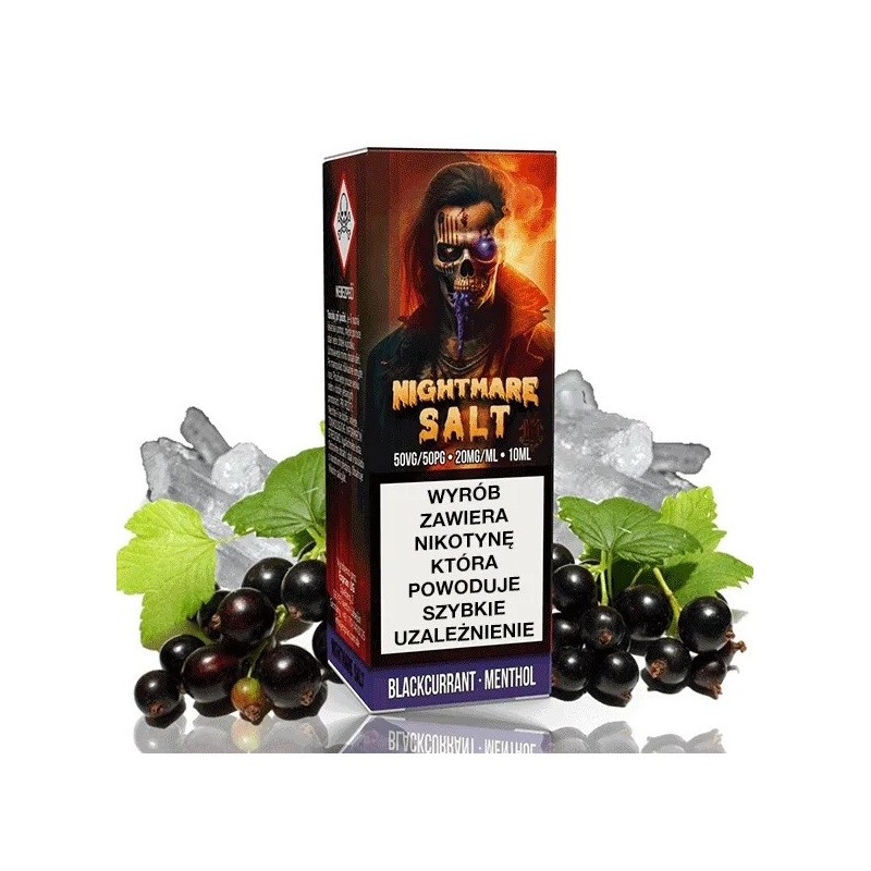 E-liquide Nightmare Salt 10ml 20 mg - Cassis Menthol | EliqVapoteur