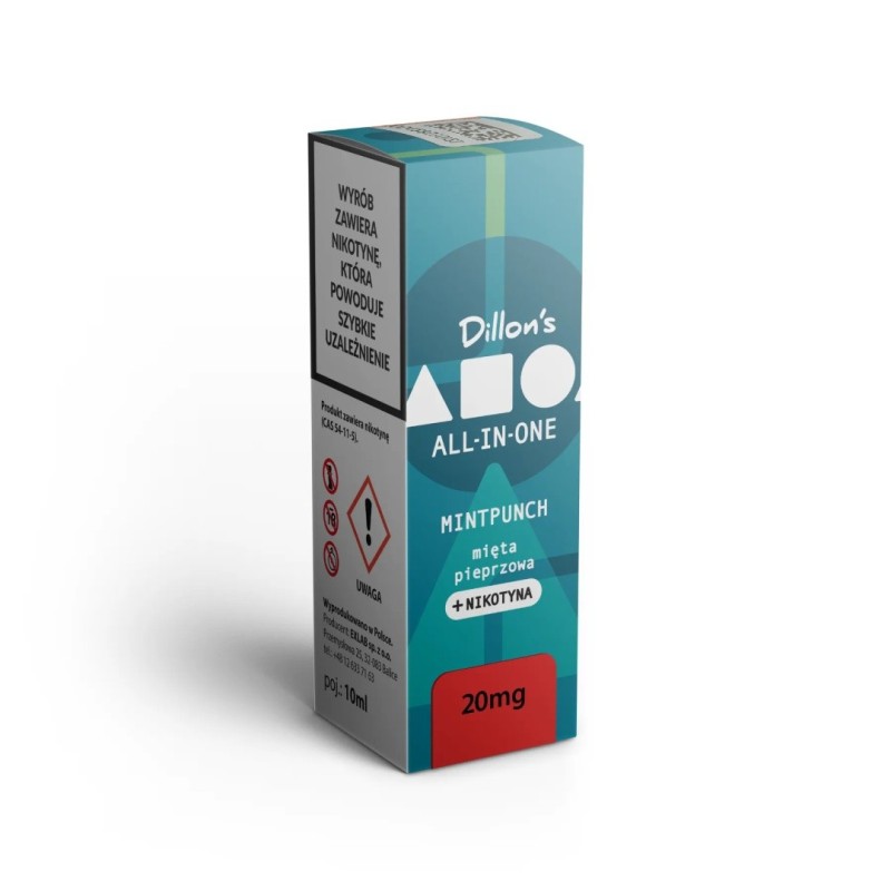 Liquid Dillon's ALL IN ONE 10ml 20mg - Mintpunch | Eliq Vapoteur