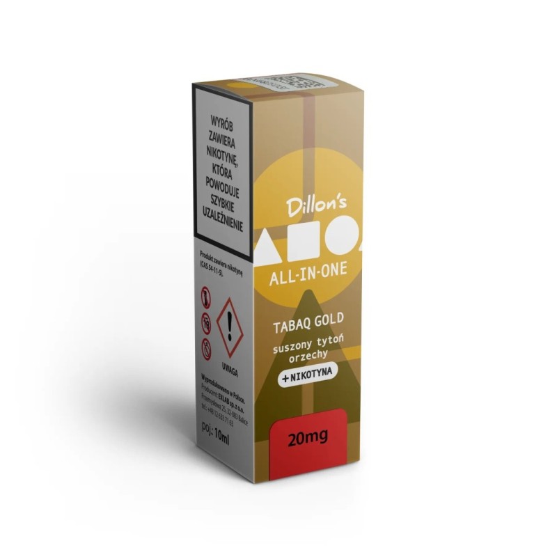 E-liquide Dillon's ALL IN ONE 10ml 20mg - Tabaq Gold | EliqVapoteur