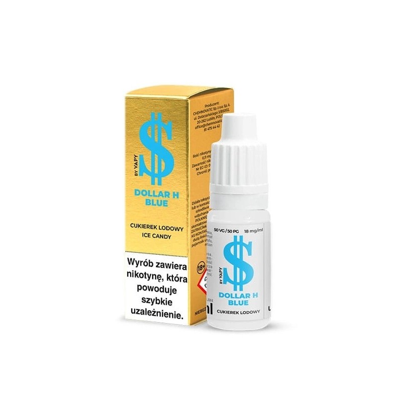 Liquid Dollar H 18 mg 10 ml - Blue | Eliq Vapoteur