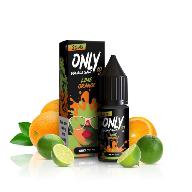 Only Double Salt E-liquid 10ml - Lime Orange 20mg | EliqVapoteur