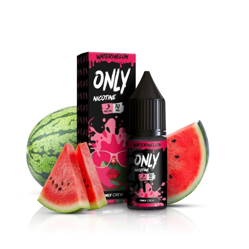 Liquid Only Nicotine 10ml - Watermelon 3mg | Eliq Vapoteur