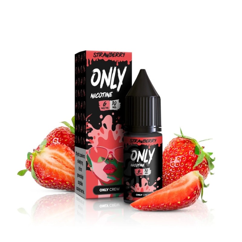 Liquid Only Nicotine 10ml - Strawberry 6mg | Eliq Vapoteur
