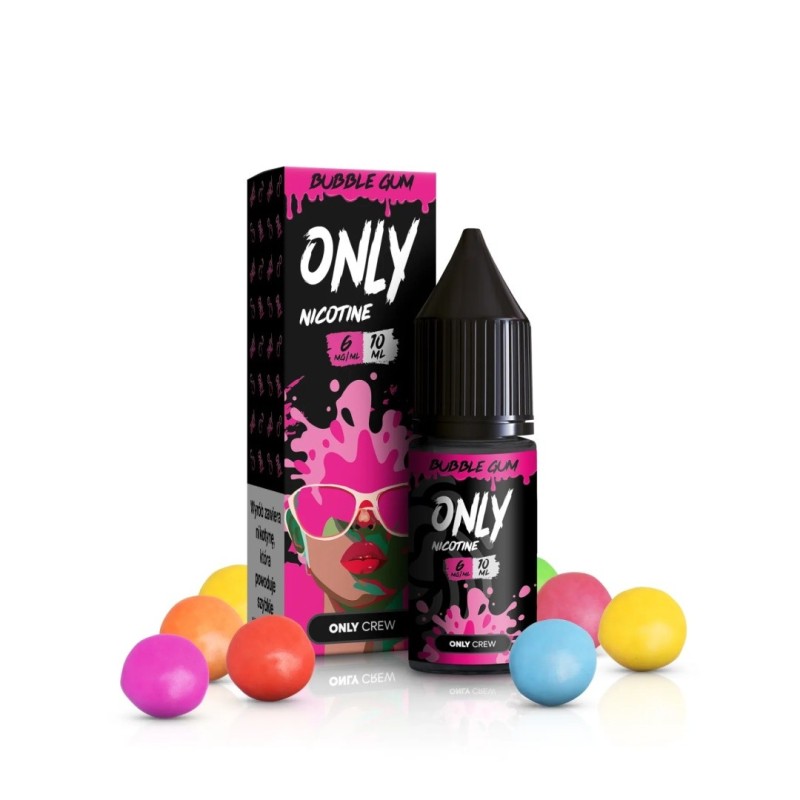 E-liquide Only Nicotine 10ml - Bubble Gum 6mg | EliqVapoteur