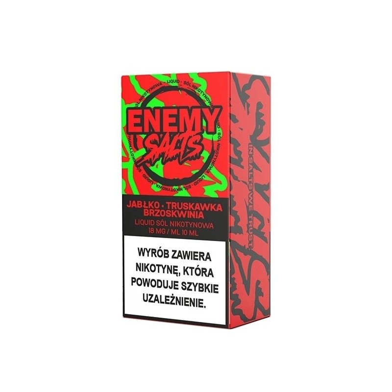 Liquid Enemy Salts - Jabłko Truskawka Brzoskwinia 18mg | Eliq Vapoteur