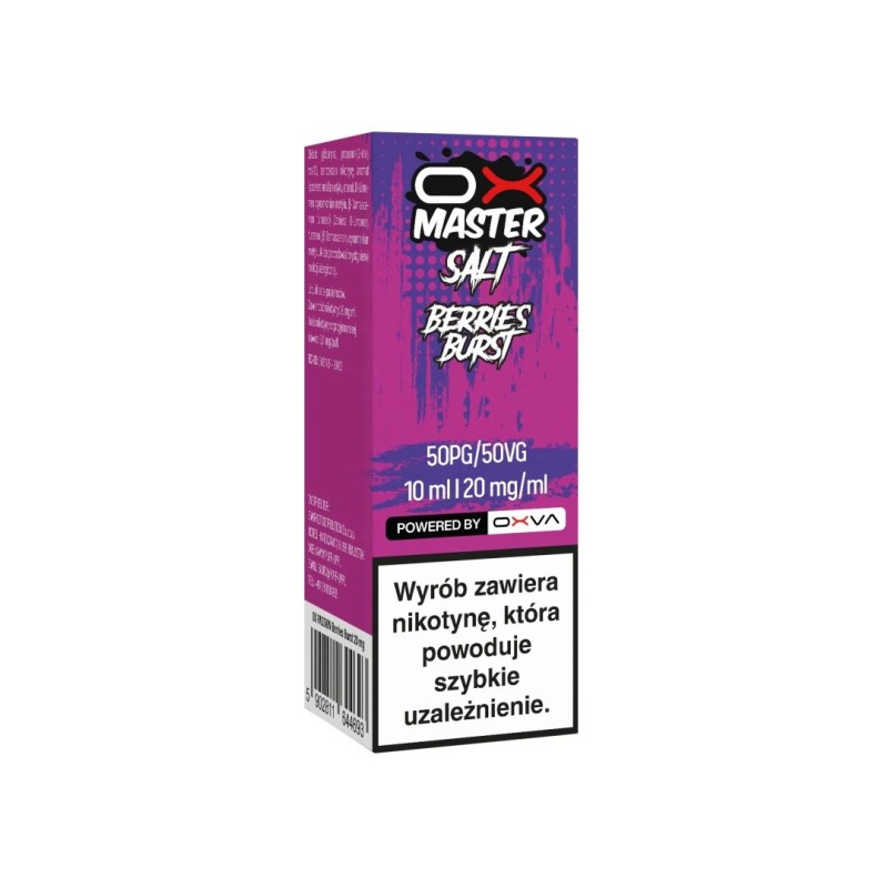 Liquid OXVA OX Master Salt - Berries Burst 20mg | Eliq Vapoteur