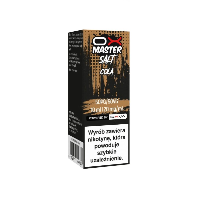 Liquid OXVA OX Master Salt - Cola 20mg | Eliq Vapoteur