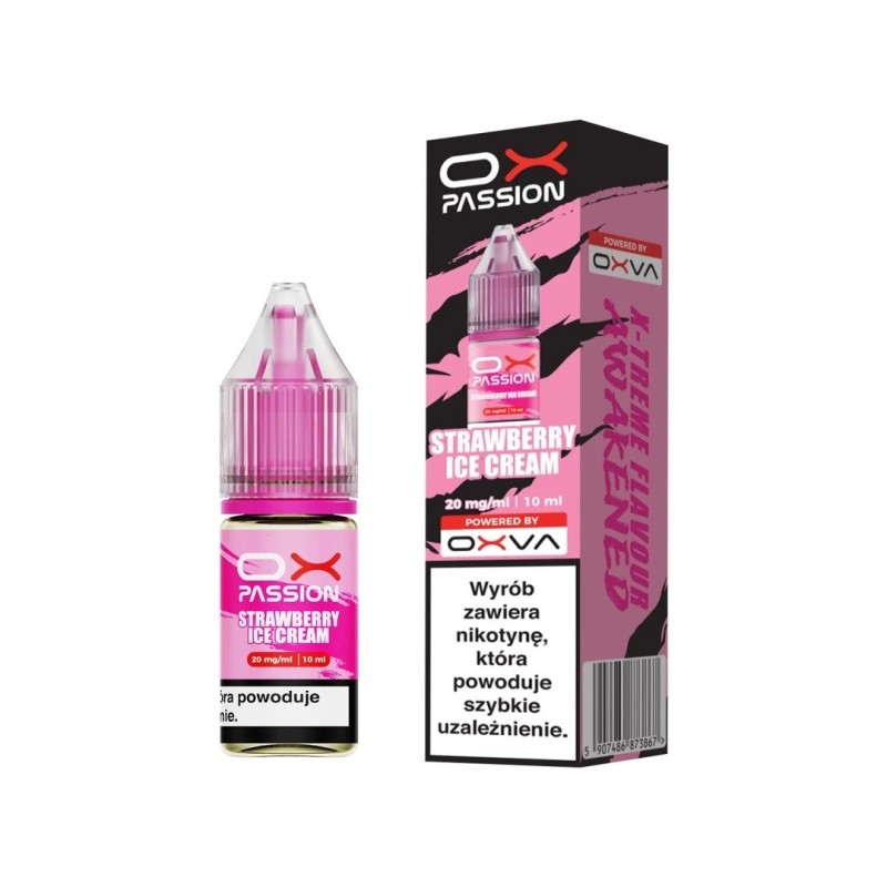 E-liquide OXVA OX Passion Salt - Fraise Glace 20mg | EliqVapoteur