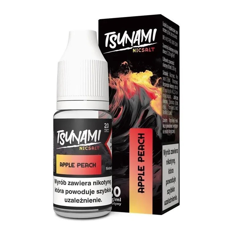 Tsunami NicSalt - 10ml Apple Peach 20mg | EliqVapoteur
