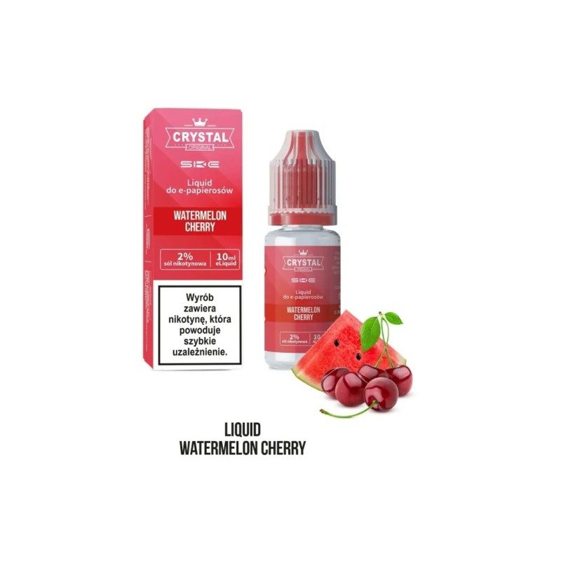 Liquid Crystal Salt - Watermelon Cherry 20 mg 10 ml | Eliq Vapoteur