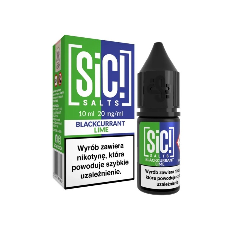 E-liquide Sic Salts 10ml - Cassis Citron Vert 20mg | EliqVapoteur