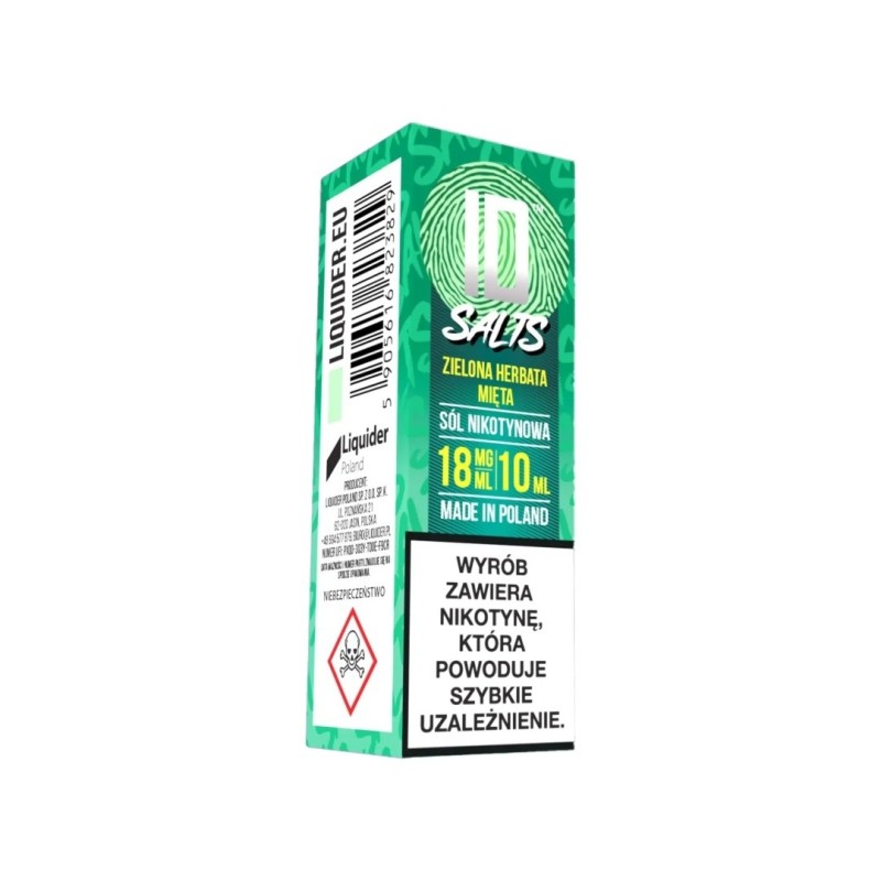 ID Salt - 10 ml Green Tea Mint 18mg | EliqVapoteur
