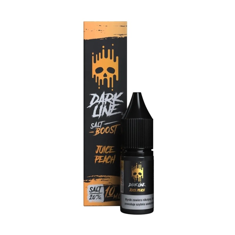 Liquid Dark Line Boost Salt 10ML - Juice Peach 20MG | Eliq Vapoteur
