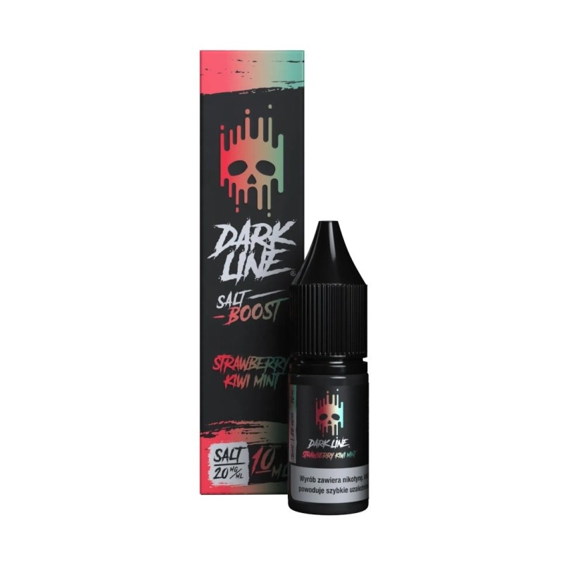 Liquid Dark Line Boost Salt 10ML - Strawberry Kiwi Mint 20MG | Eliq Vapoteur