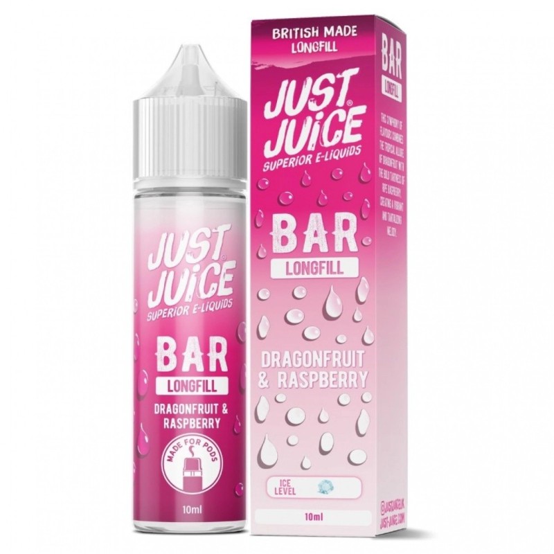 Longfill Just Juice Bar 10/60ml - Dragonfruit Raspberry | Eliq Vapoteur