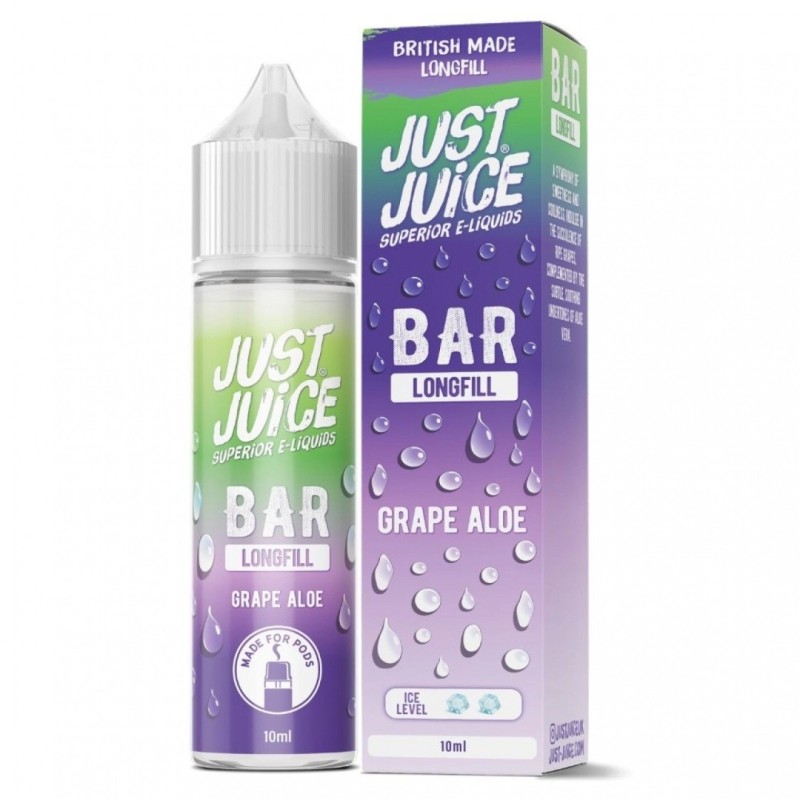 Longfill Just Juice Bar 10/60ml - Grape Aloe | EliqVapoteur