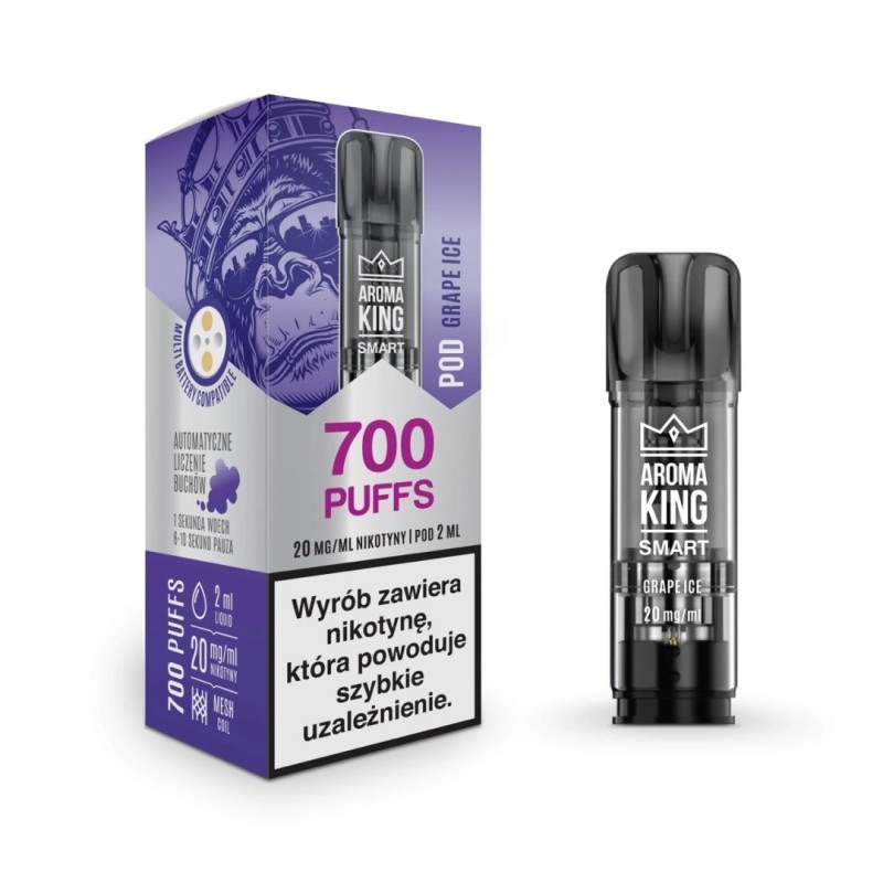 Wkład Aroma King Smart - Grape Ice 20mg | Eliq Vapoteur