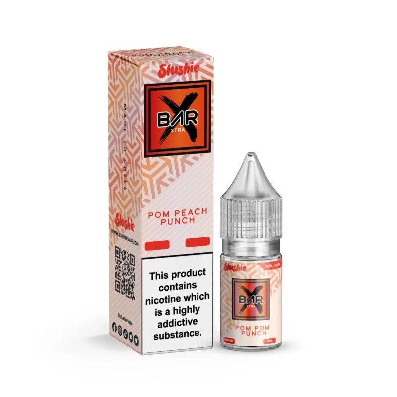 Slushie Bar Salt 10ml - Pom Peach Punch 20mg | EliqVapoteur