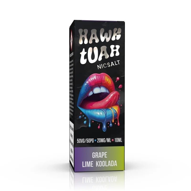 Hawk Tuah Salt E-liquid 10ml - Grape Lime Koolada 20mg | EliqVapoteur