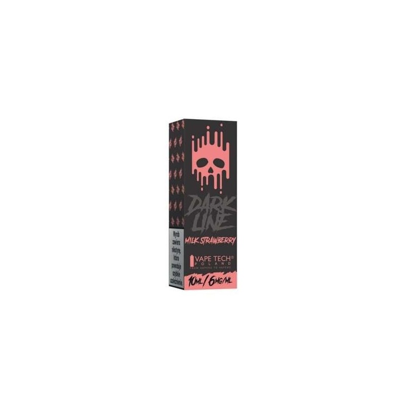 Liquid DARK LINE 10ml - Milk Strawberry 6mg | Eliq Vapoteur