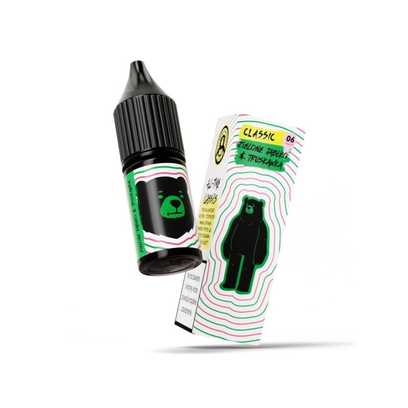 Liquid Go Bears Classic 10ml - Zielone Jabłko Truskawka 6mg | Eliq Vapoteur