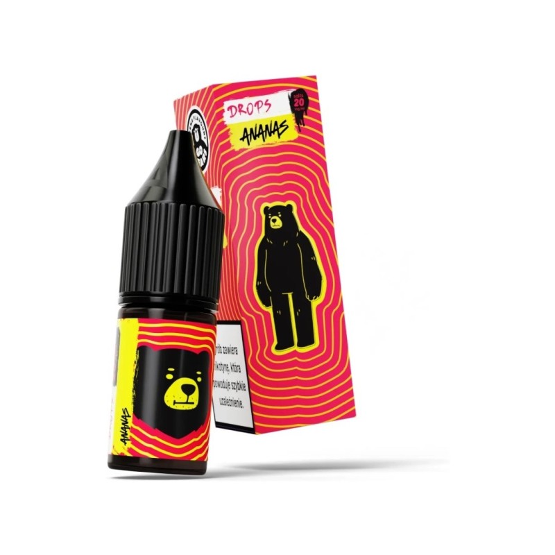 Go Bears Drops Salt E-liquid 10ml - Pineapple 20mg | EliqVapoteur