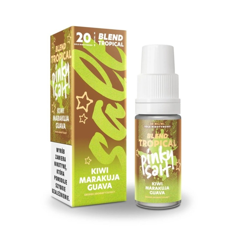 Liquid Pinky Vape Tropical Salt 10ml - Kiwi Marakuja Guava 20mg | Eliq Vapoteur