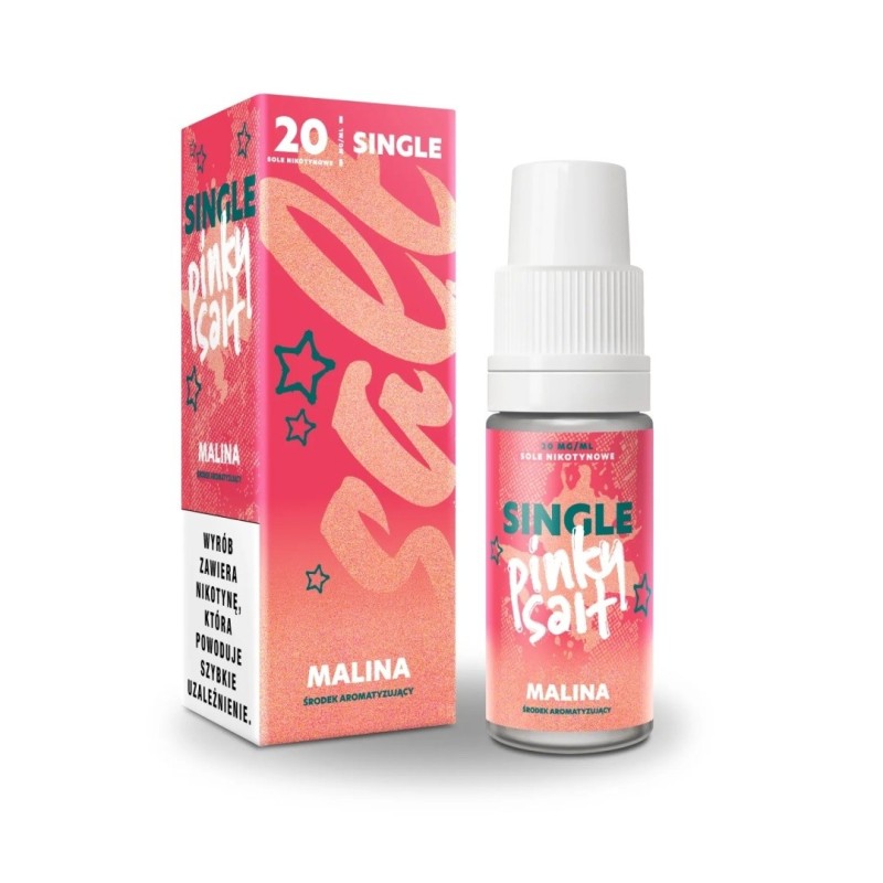 Liquid Pinky Vape Single Salt 10ml - Malina 20mg | Eliq Vapoteur