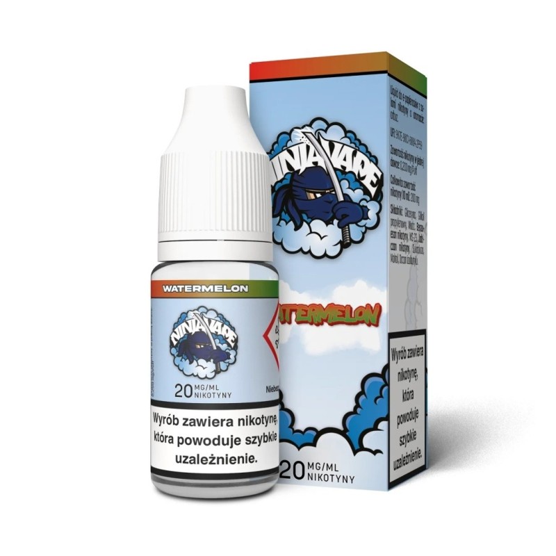 Liquid Ninja Vape Salt 10ml - Watermelon 20mg | Eliq Vapoteur
