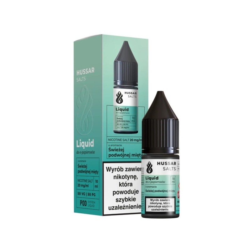 E-liquide Hussar Salts 10ml - Menthe Double Fraîche 20mg | EliqVapoteur