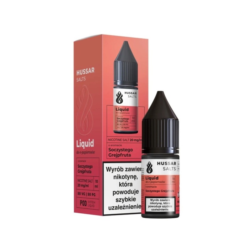 Liquid Hussar Salts 10ml - Soczysty Grejpfrut 20mg | Eliq Vapoteur