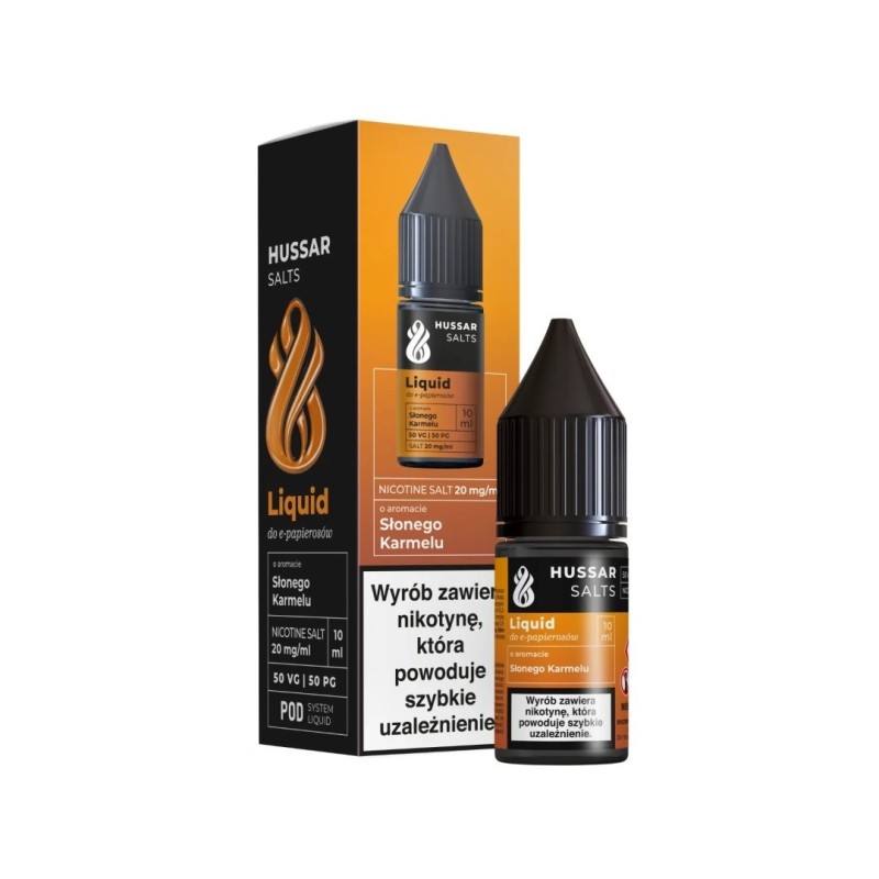 E-liquide Hussar Salts 10ml - Caramel Salé 20mg | EliqVapoteur