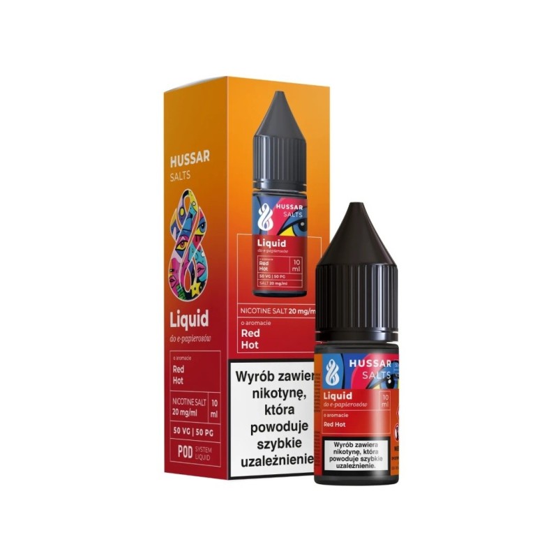 Liquid Hussar Salts 10ml - Red Hot 20mg | Eliq Vapoteur