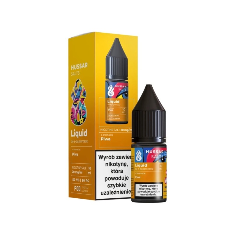 Liquid Hussar Salts 10ml - Piwo 20mg | Eliq Vapoteur