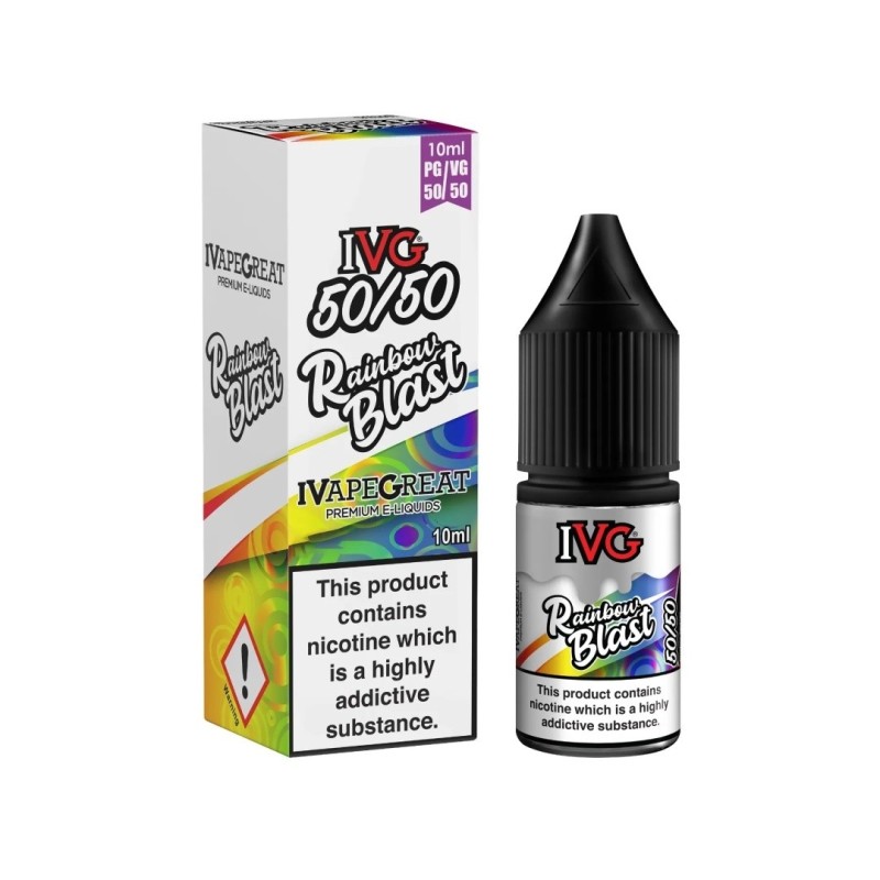 IVG 50/50 E-liquid 10ml - Rainbow Blast 18mg | EliqVapoteur