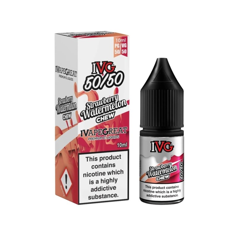 Liquid IVG 50/50 10ml - Strawberry Watermelon Chew 18mg | Eliq Vapoteur