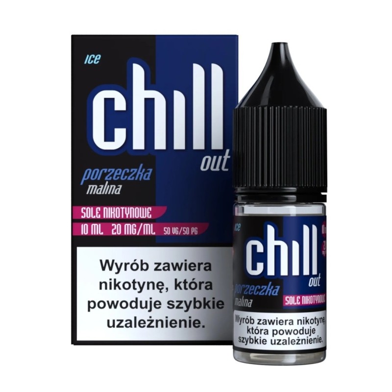 Liquid Chill Out Salt 10ml - Porzeczka Malina Ice 20mg | Eliq Vapoteur