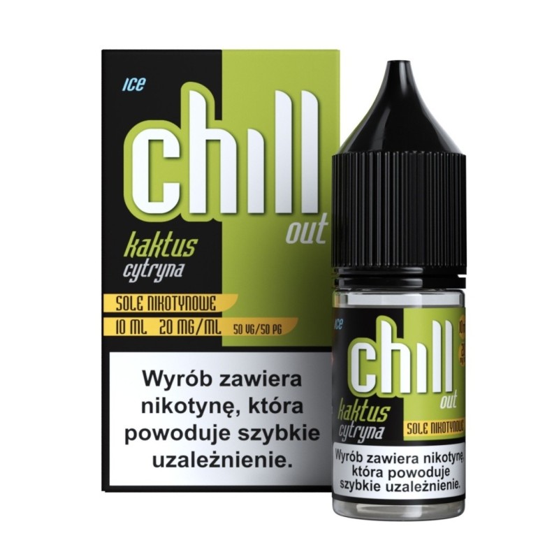 Liquid Chill Out Salt 10ml - Kaktus Cytryna Ice 20mg | Eliq Vapoteur