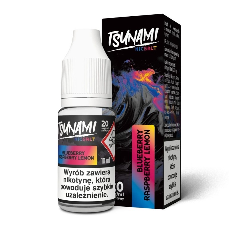 E-liquide Tsunami NicSalt - 10ml Myrtille Framboise Citron 20mg | EliqVapoteur