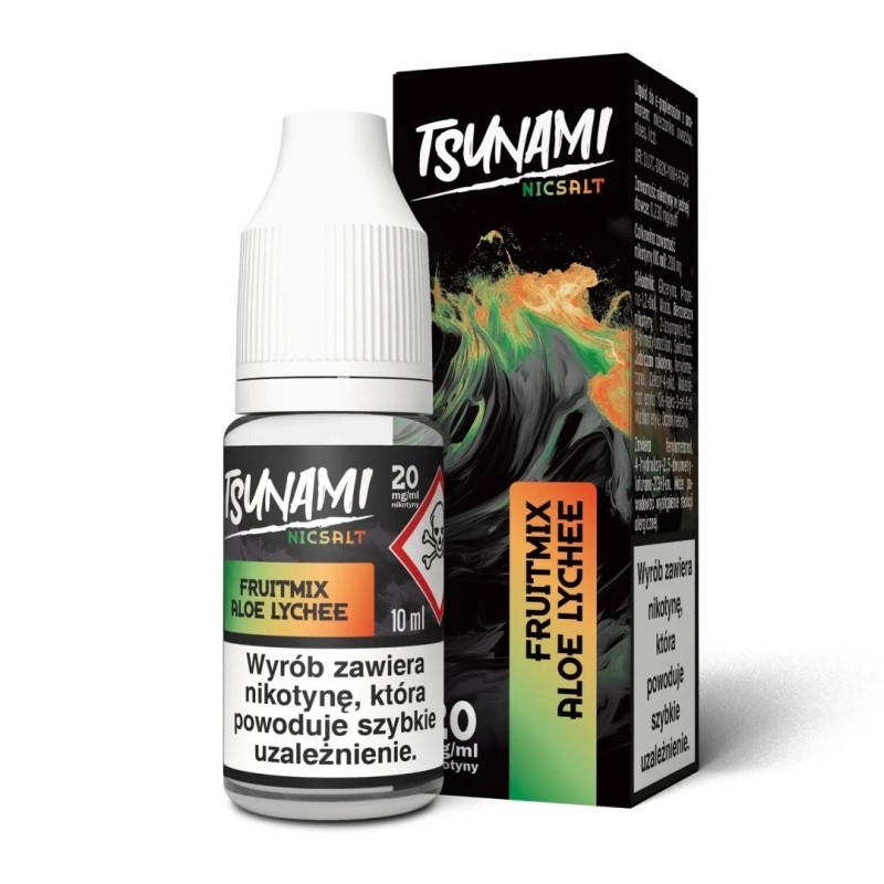 Tsunami NicSalt - 10ml FruitMix Aloe Lychee 20mg | EliqVapoteur