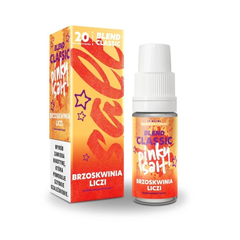 Pinky Vape Classic Salt E-liquid 10ml - Peach Lychee 20mg | EliqVapoteur