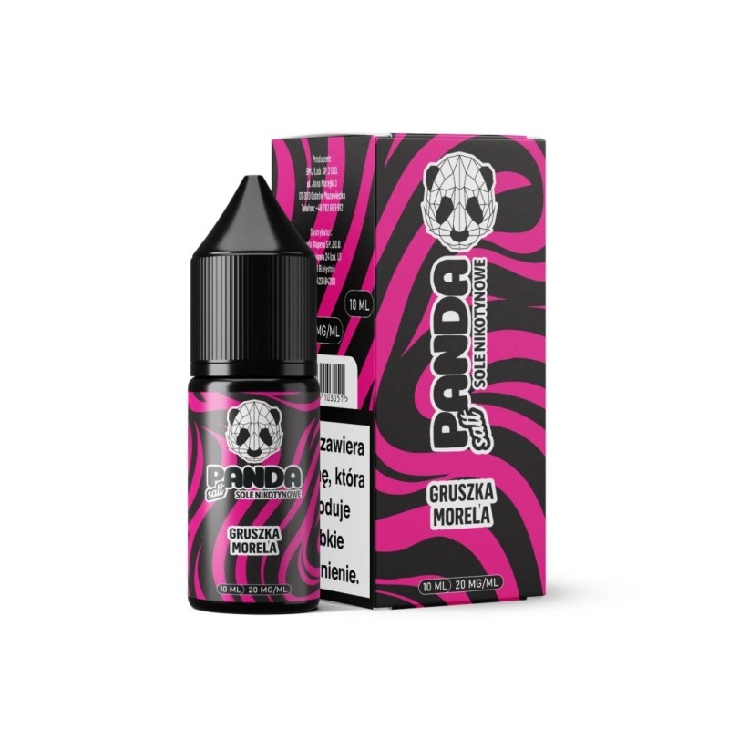 Liquid Panda Salt 10ml - Gruszka Morela 20mg | Eliq Vapoteur