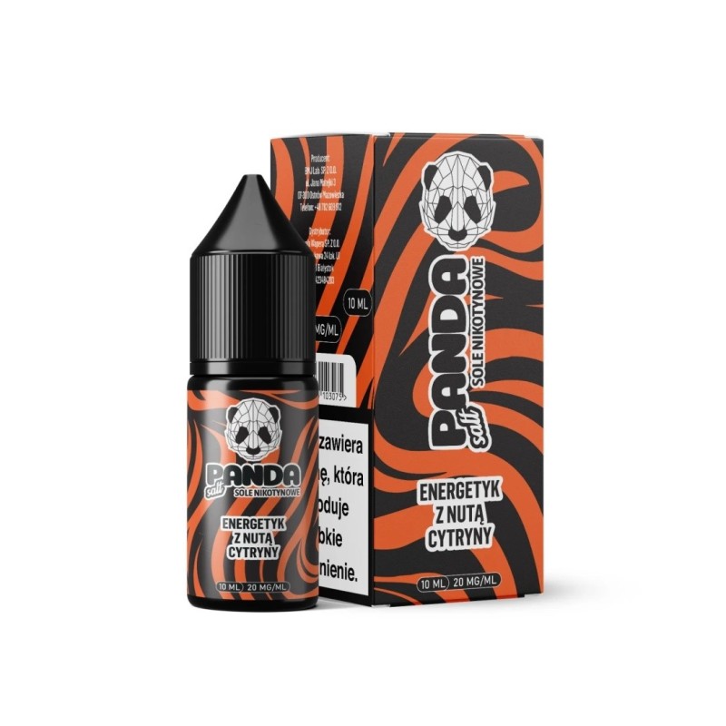 Panda Salt E-liquid 10ml - Energy Drink with Lemon Flavor 20mg | EliqVapoteur
